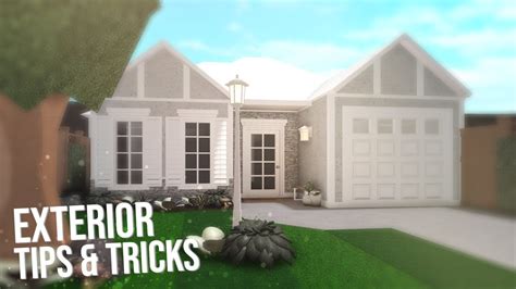 Bloxburg How To Make Your Exterior Better Tips And Tricks Youtube