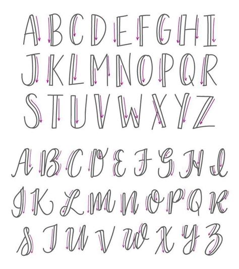 Fake Lettering Lettering Alphabet Hand Lettering Tutorial Lettering