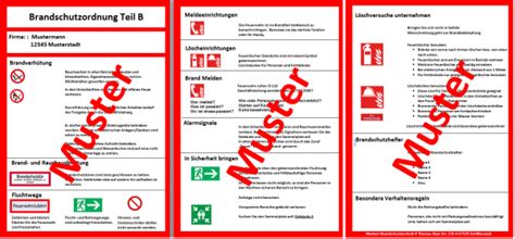 Brandschutzordnung teil b vorlage word. Brandschutzordnung BSO Teil B DIN 14096