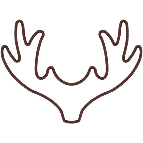 Reindeer Antlers Cut Out Template Web Make A Reindeers Head Using The