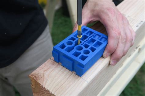 How To Drill A Pocket Hole Into A 4x4 With The Kreg Jig K5 Kreg Jig