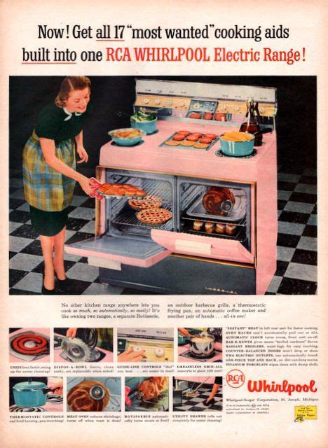 1957 Pink Stove Electric Range Oven Print Ad Whirlpool By Vividiom 8