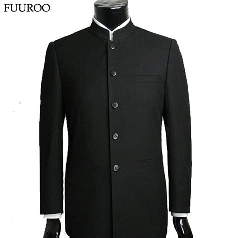 2020 Wholesale Men Suit Sets Chinese Tunic Suits Stand Collar Classic
