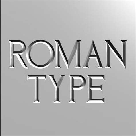 3d Roman Font Letters
