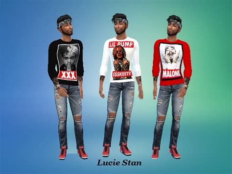 Luciestans Rapper Printed Long Sleeved T Shirts