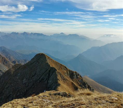 Hiking In Northern Italy From The Top Of Pizzo Dei Tre Sigmori Oc