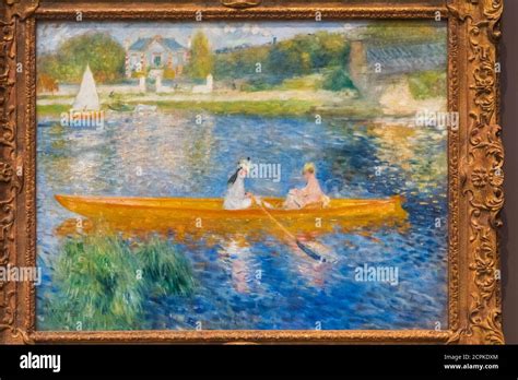 Painting Titled The Skiff La Yole By Pierre Auguste Renoir Dated