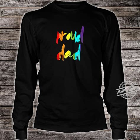 Proud Dad Gay Pride Ally Rainbow Lgbt Shirt