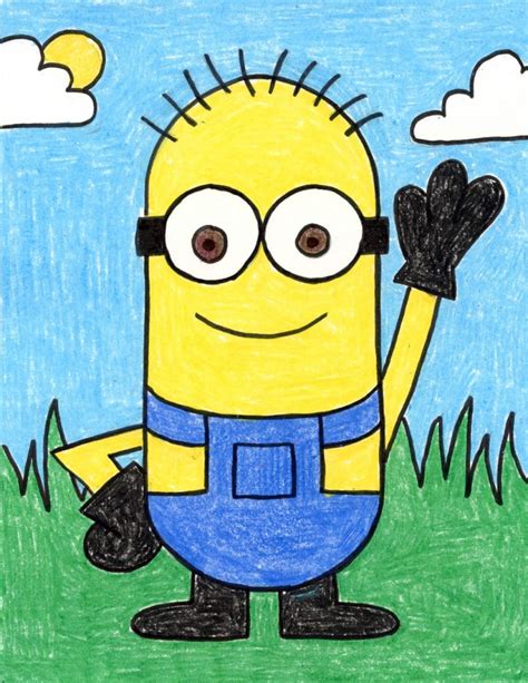 Encourage your child to draw a picture and talk about the picture in english. How to Draw a Minion · Art Projects for Kids