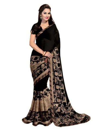 Muta Fashions Black Bhagalpuri Silk Saree Buy Muta Fashions Black Bhagalpuri Silk Saree Online