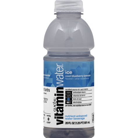 Vitaminwater Water Beverage Nutrient Enhanced Ice Cool Blueberry