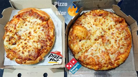 Pizza Hut Vs Dominos Pizza Double Cheese Pizza Review In India