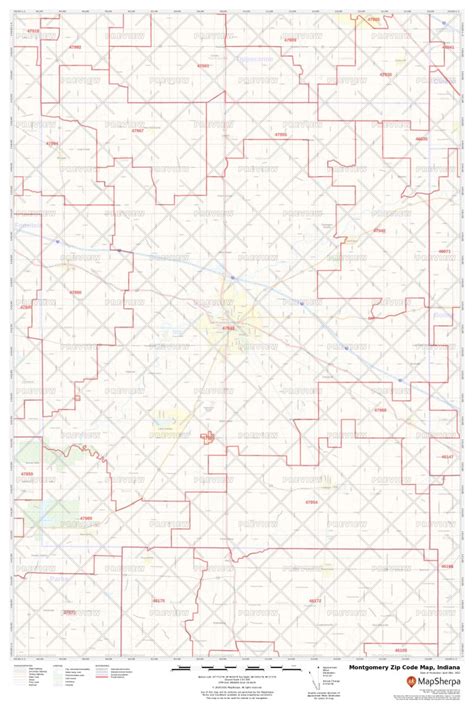 Montgomery Zip Code Map Indiana Montgomery County Zip Codes