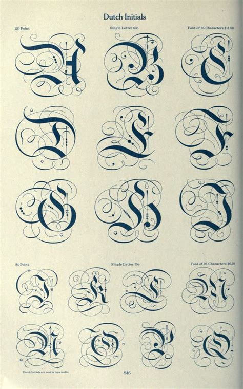 Dutch Initials Lettering Alphabet Fonts Tattoo Lettering Fonts