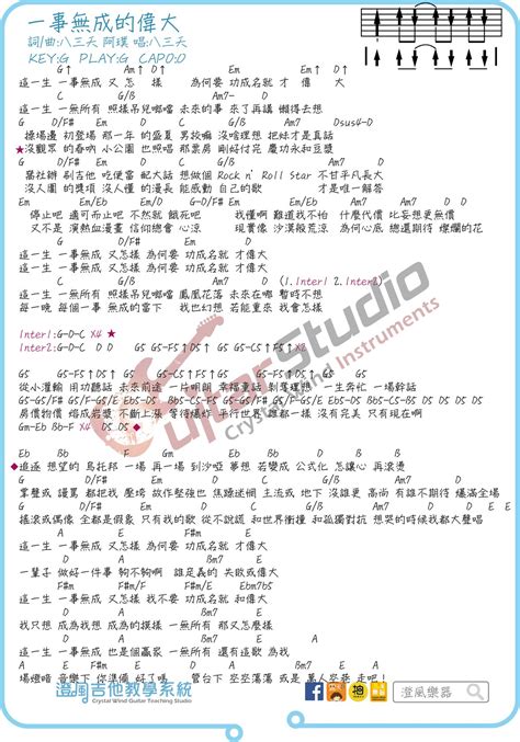 B♭小調第1號鋼琴協奏曲（俄語：концерт для фортепиано с оркестром № 1，英語：concerto for piano and orchestra no. 澄風樂器 - 吉他譜【八三夭-一事無成的偉大】@澄風吉他教學系統... | Facebook