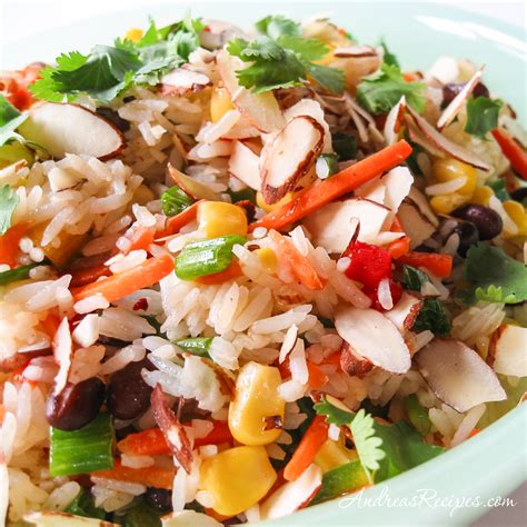 Since it is a coastal dish, this rice is one of the most wanted dishes in many continental restaurants of the world. Confetti Rice Salad Recipe ~ Andrea Meyers
