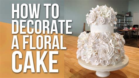 How To Decorate A White Floral Cake Cake Tutorials Youtube