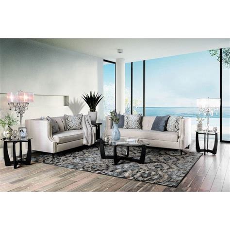 Tegan Living Room Set Beige By Furniture Of America Furniturepick