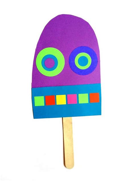 Giant Paper Popsicle Craft Popsicle Crafts Crafts Art For Kids
