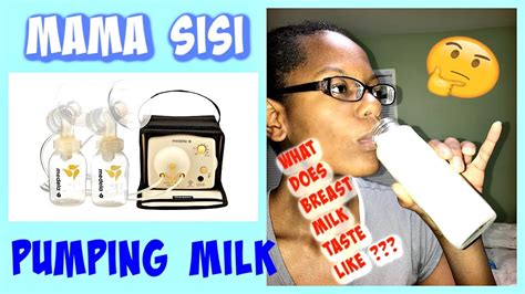 How To Pump Milk Tasting My Breast Milk Mom Vlog Youtube
