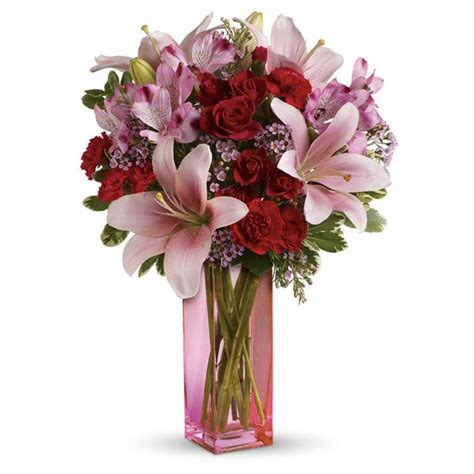 Pink Lily Flower Bouquet At Send Flowers