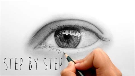 Learn how you can draw eyes step by step. Step by Step, How to draw shade a realistic eye with ...