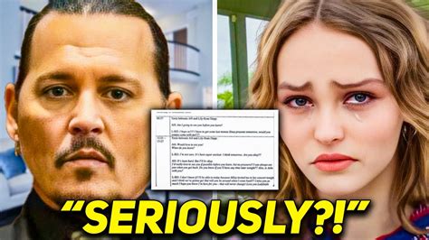 Leaked Text Messages Reveal Lily Rose Depp Sided With Amber Heard Youtube