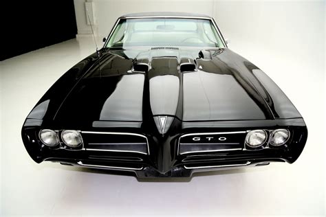 1968 Pontiac Gto Blackblack Phs Ac 400350 American Dream Machines