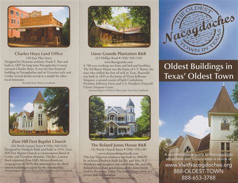 Oldest Buildings Brochure - Created by the Nacogdoches ...