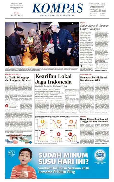2 t r i l i u n t e r a n c a m h i l a n g. Kompas Hari Ini: June 2016
