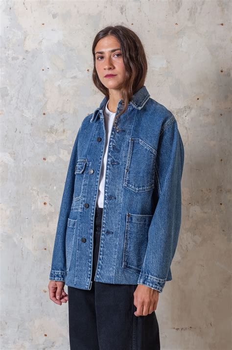 tanaka women work jean jacket vintage blue rendez vous store