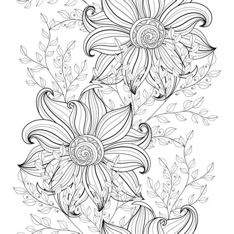 Advanced Coloring Pages Flowers We Have Collected 40 Advanced Flower