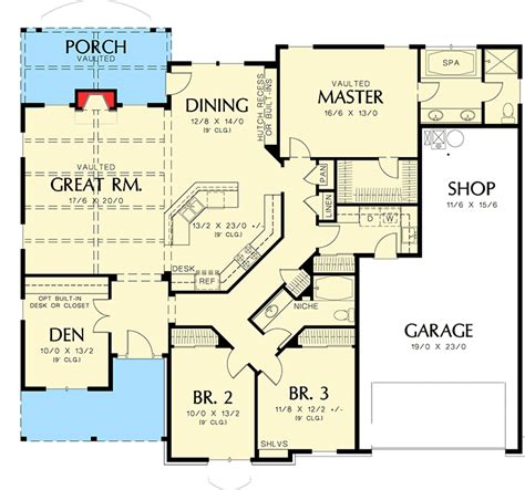 One Story Home Floor Plans Image To U