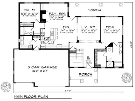 European Style House Plan 2 Beds 2 Baths 1750 Sqft Plan 70 668