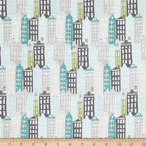By The Yard Rae Ritchie Fabric Cityscape Srr607 Multi Dear Etsy