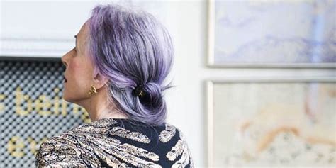 10 Inspiring Older Women Proving Edgy Hair Has No Age Limit Cosmopolitanuk Violet Hair Lilac