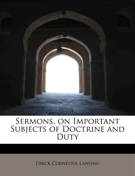 Sermons On Important Subjects Of Doctrine And Duty Paperback