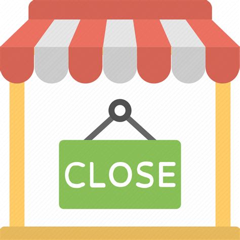 Closed Sign Shop Closed Shop Notice Shop Sign We Are Closed Icon
