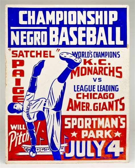Negro League Baseball 333 Original Negro League Baseball Poster