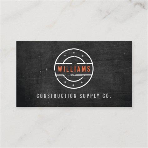 Pin On Construction And Maintenance Business Card