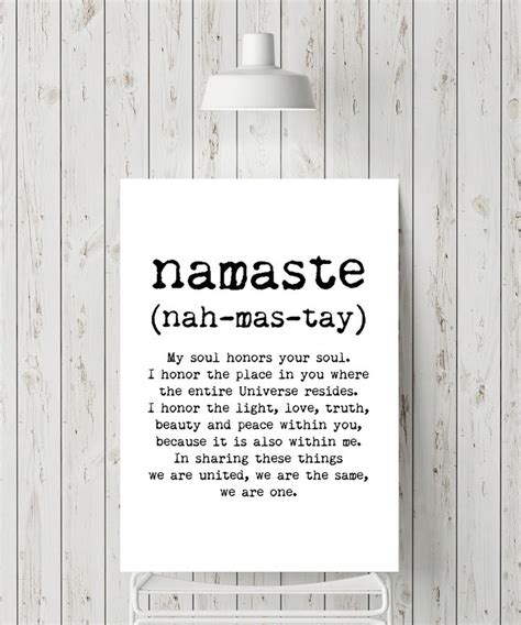 To vibe with someone means to talk, chill, hug, kiss etc. NAMASTE printable, namaste digital print, namaste meaning ...