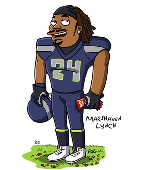 Marshawn lynch beastmode fire wallpaper. The NFL Simpsonized by Bleacher Report (Pics) | Total Pro ...