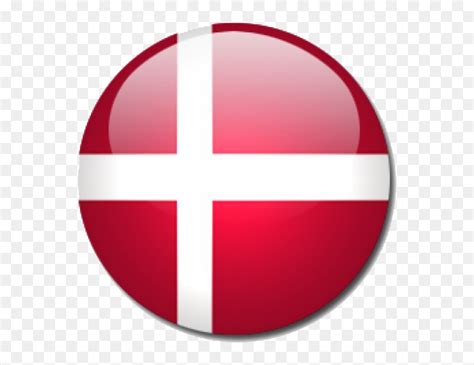It is the oldest flag in the entire world. Round Denmark Flag Png Image Background - Denmark Flag ...
