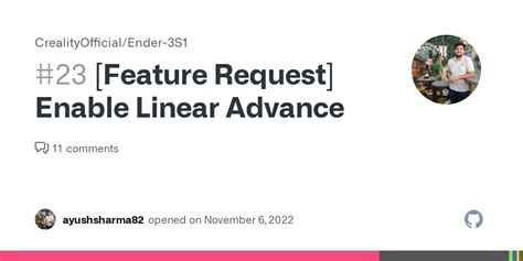 Feature Request Enable Linear Advance · Issue 23 · Crealityofficialender 3s1 · Github
