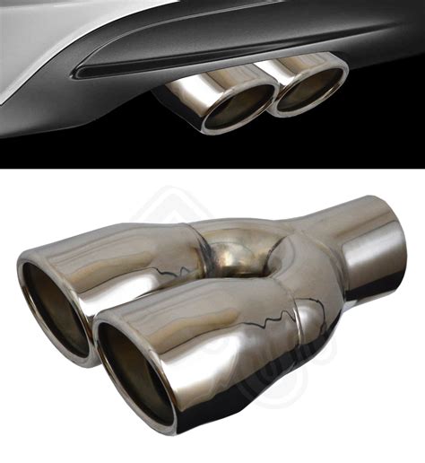 Universal Stainless Steel Exhaust Tailpipe 225 In Twin Yfx 0117