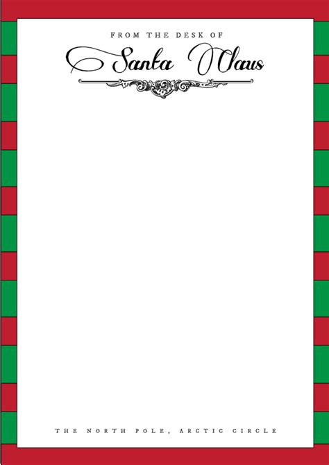 Free Printable Santa Letterhead Customize And Print