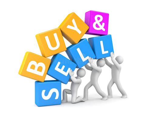 Buy And Sell Stock Illustration Illustration Of Purchase 33594519