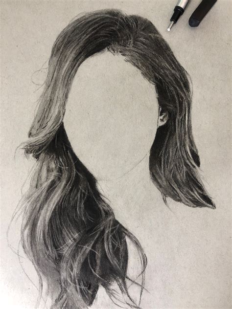 Realistic Hair Drawing At PaintingValley Com Explore Collection Of Realistic Hair Drawing