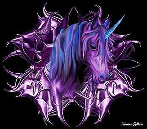 Purple Unicorn The Mythical Unicorn Pinterest