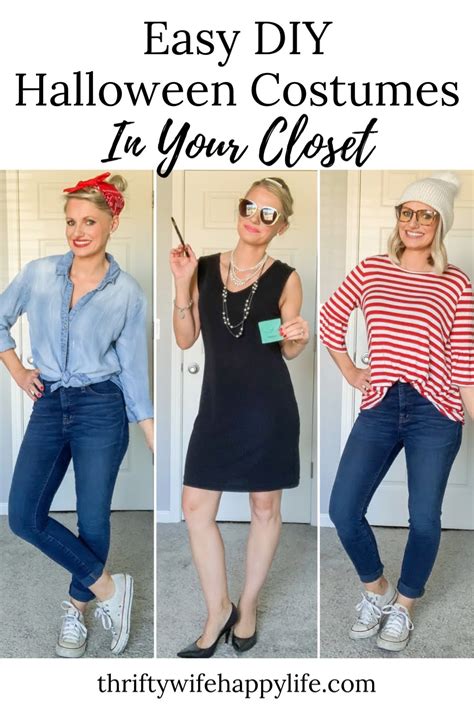 easy diy halloween costumes in your closet thrifty wife happy life